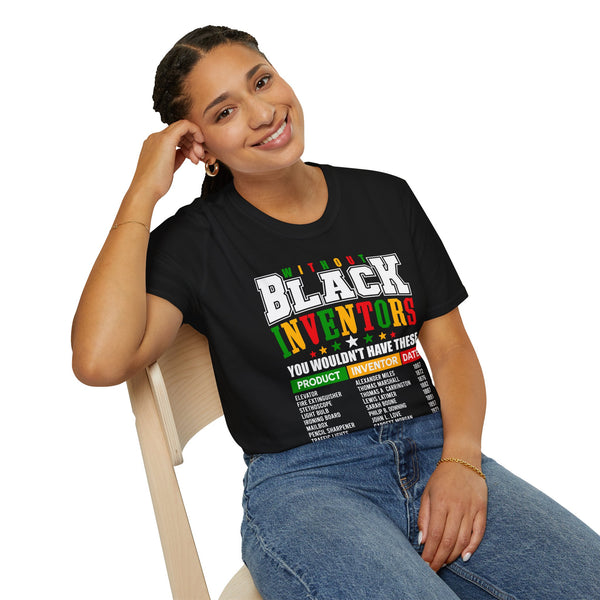 🧠 Without Black Inventors – The Truth They Don’t Teach Black Tee 🛠️