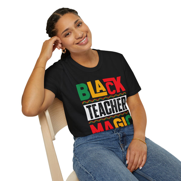 🍎 Black Teacher Magic – Wear the Legacy Tee ✨